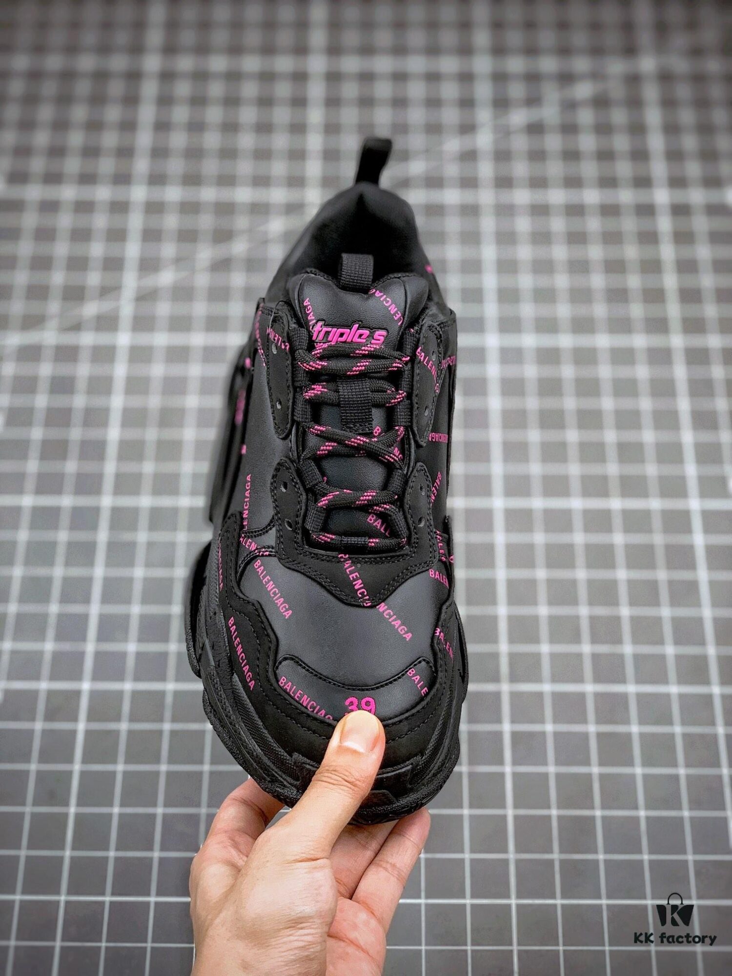 6930eab76e68136f4d9b3149 Balenciaga Triple S Black Purple Collaboration