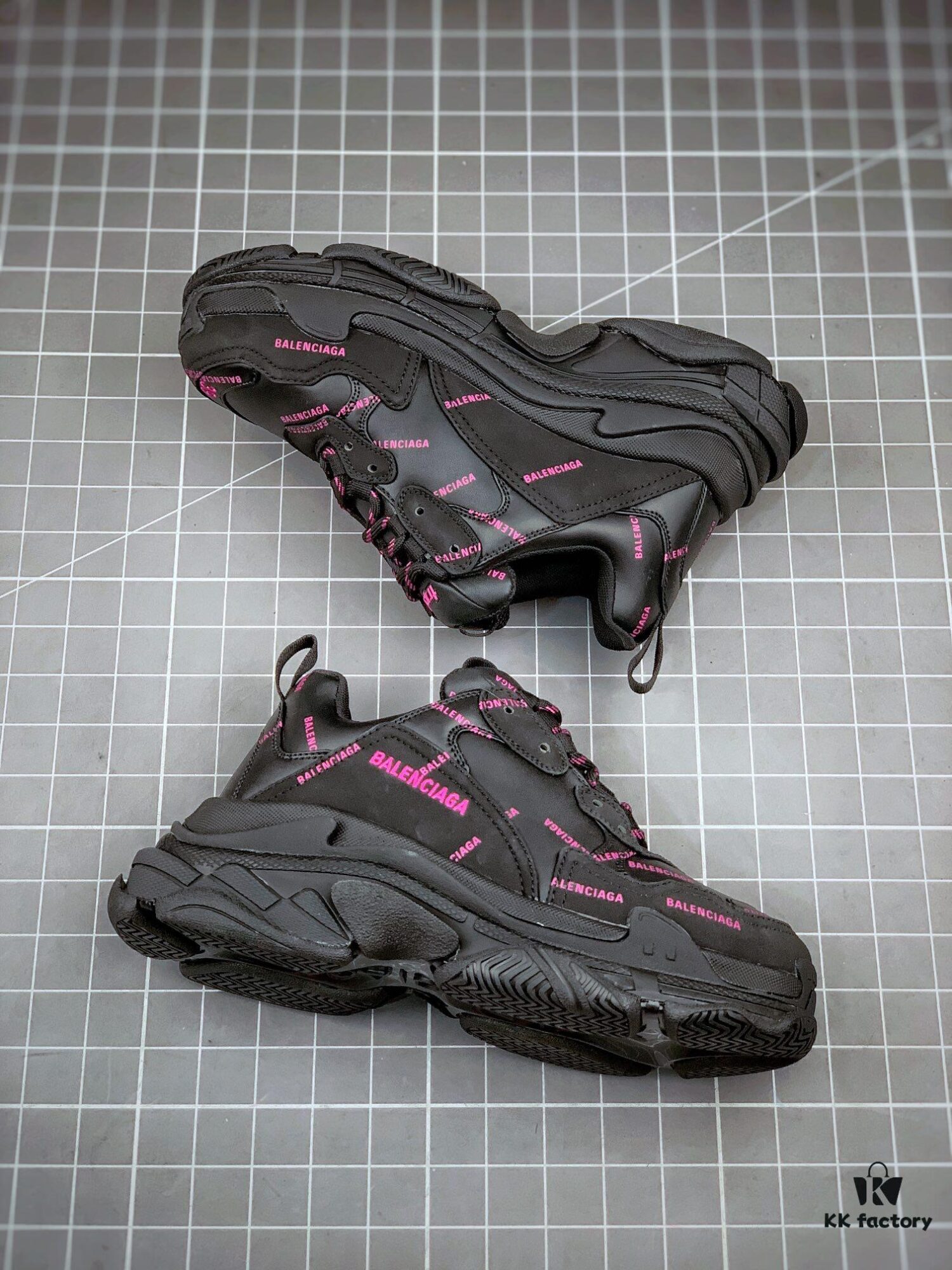 6930eabb6e68136f4d9b314d Balenciaga Triple S Black Purple Collaboration
