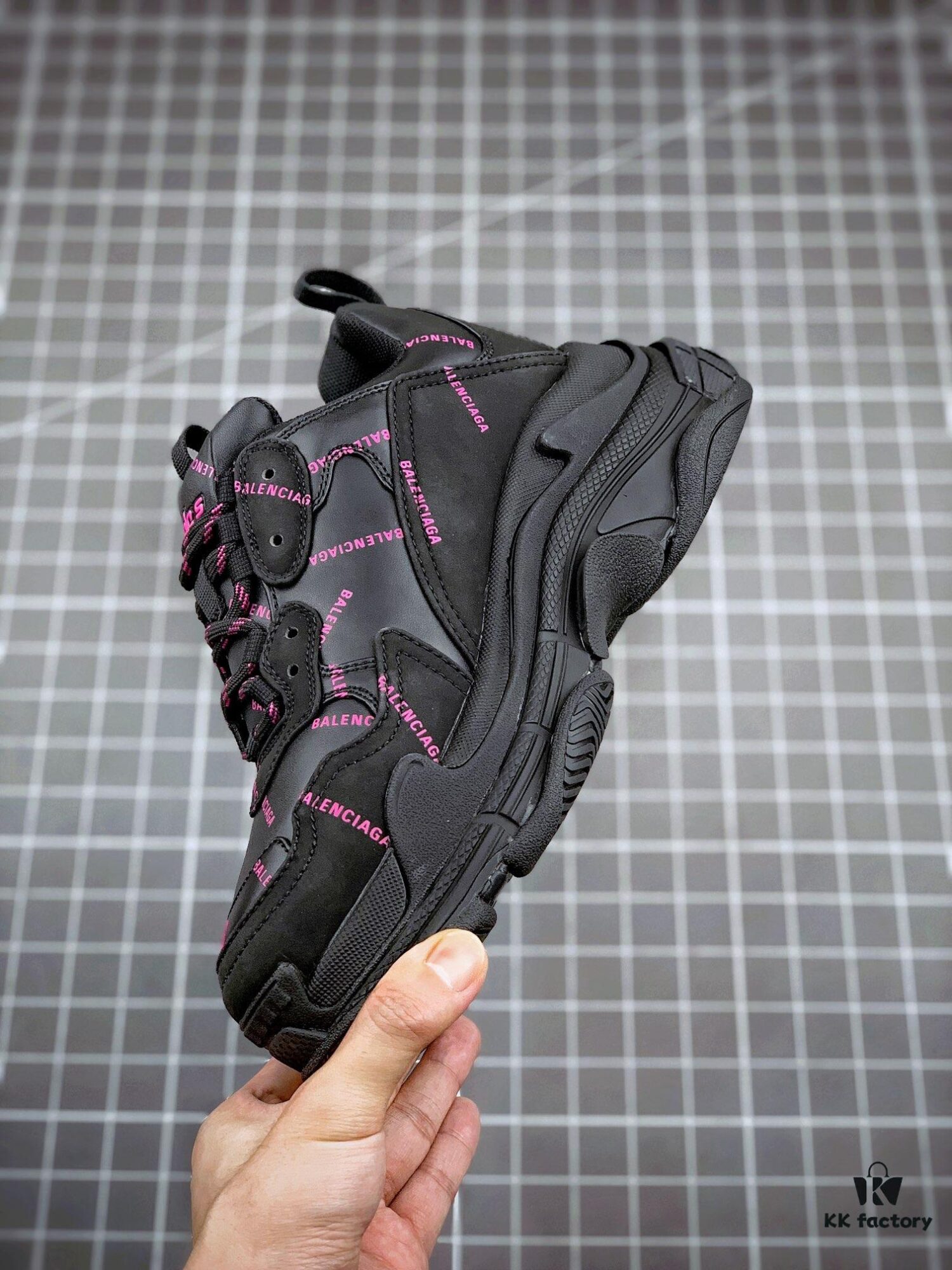 6930eabd6e68136f4d9b3151 Balenciaga Triple S Black Purple Collaboration