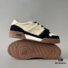 6930eadd6e68136f4d9b3180 FENDI Match Unisex Retro Patchwork Leather Sneakers in Black and White