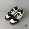 6930eade6e68136f4d9b3183 FENDI Match Unisex Retro Patchwork Leather Sneakers in Black and White