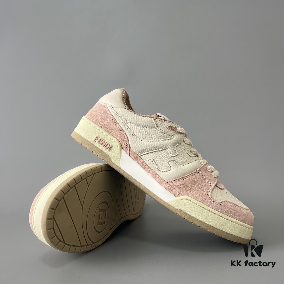 FENDI Match Vintage Patchwork Pink Women's Sneakers