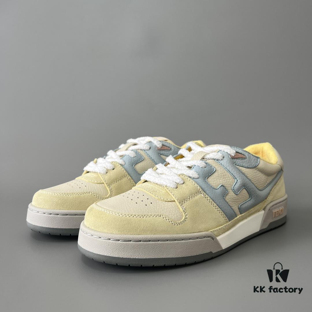 6930eaef6e68136f4d9b319f FENDI Match Vintage Patchwork Sneakers Unisex Yellow