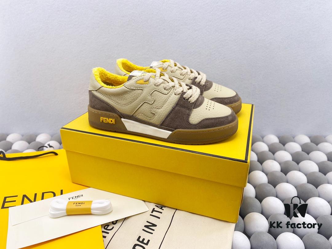 6930eb0b6e68136f4d9b31c3 Authentic Fendi Match Latest Hit Unisex Sneakers Designer Kim Jones' First Sport Shoe with FF Retro Design