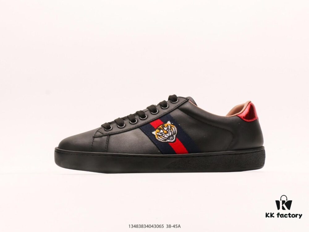Gucci Screener Classic Sneakers, Lace-Up Shock-Absorbing Non-Slip Durable Low-Top Casual Shoes