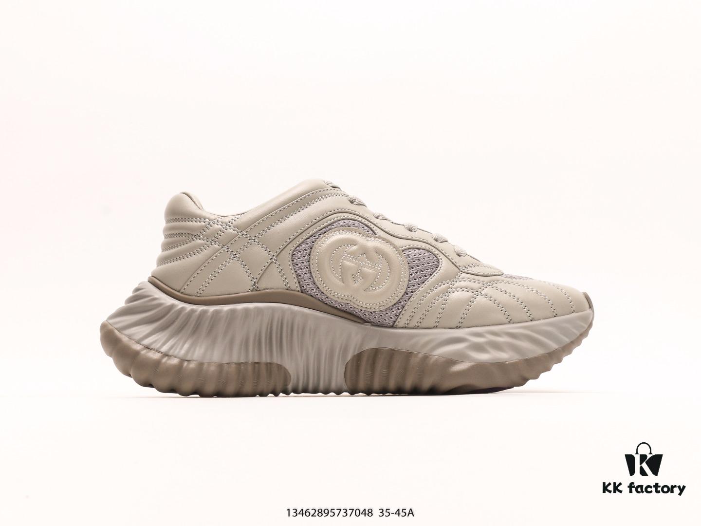 6930eb696e68136f4d9b3245 Gucci Rhyton Vintage Trainer Sneaker, 3D Leather Horn-Style Retro Running Shoe