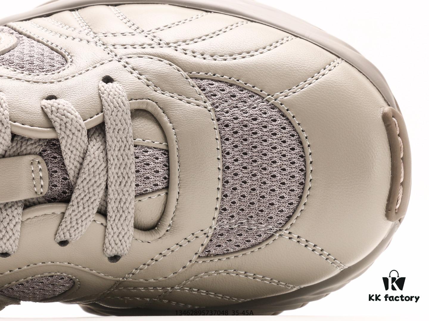 6930eb6f6e68136f4d9b324e Gucci Rhyton Vintage Trainer Sneaker, 3D Leather Horn-Style Retro Running Shoe