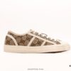 6930eb746e68136f4d9b3253 Gucci Tennis 1977 Canvas Sneakers, Classic Vintage-Style GG Supreme Canvas Men's Shoes with Red and Green Web Stripe and Natural Rubber Sole