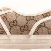 6930eb856e68136f4d9b326e Gucci Tennis 1977 Vintage Canvas Sneakers, Iconic GG Supreme Pattern, Red and Green Web Stripe, Natural Rubber Sole, Classic Unisex Design