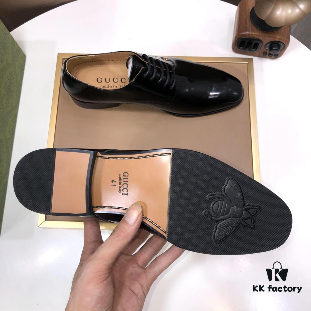 6930eb946e68136f4d9b328c GUCCI Men's Leather Loafers, Calfskin Upper and Lining, Imported Calfskin Construction