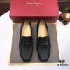 6930ebaa6e68136f4d9b32a5 Ferragamo Latest Design Original Imported Top-Grade Calfskin Leather Shoes with Water-Dyed Leather Lining and Authentic Luxury Metal Buckle