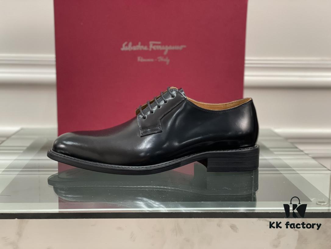Salvatore Ferragamo Men's Dress and Casual Leather Shoes, Italian Craftsmanship, Premium Imported Calfskin, Luxury Business Footwear