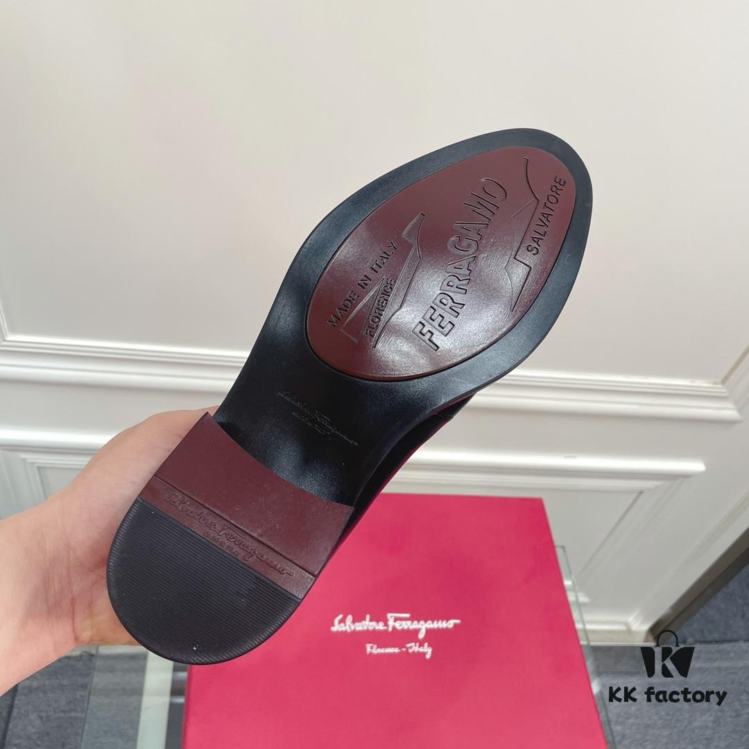 Salvatore Ferragamo Men's Dress and Casual Leather Shoes, Italian Craftsmanship, Premium Imported Calfskin, Luxury Business Footwear