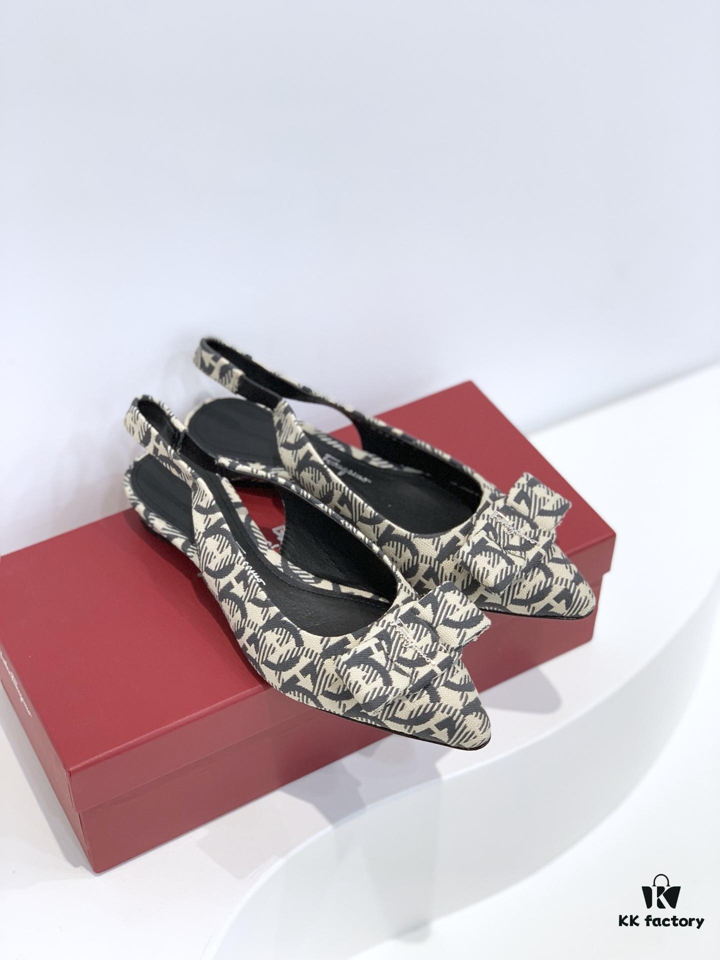 6930ebbe6e68136f4d9b32c7 Salvatore Ferragamo Viva Series Open-Back Chunky Heel Sandals 2021 New Arrival - Premium Soft Lambskin Leather Women's Sandals