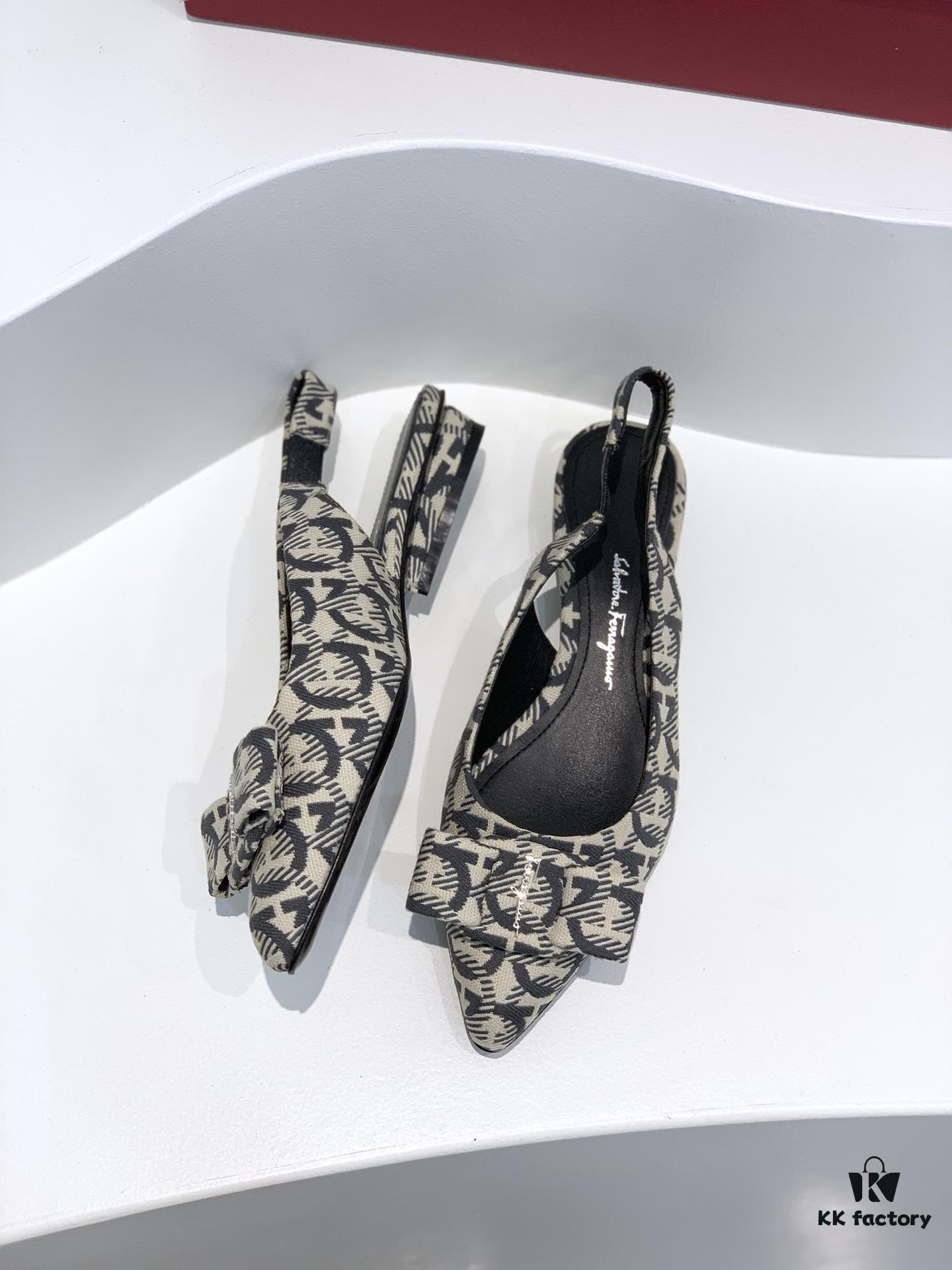6930ebbf6e68136f4d9b32c8 Salvatore Ferragamo Viva Series Open-Back Chunky Heel Sandals 2021 New Arrival - Premium Soft Lambskin Leather Women's Sandals