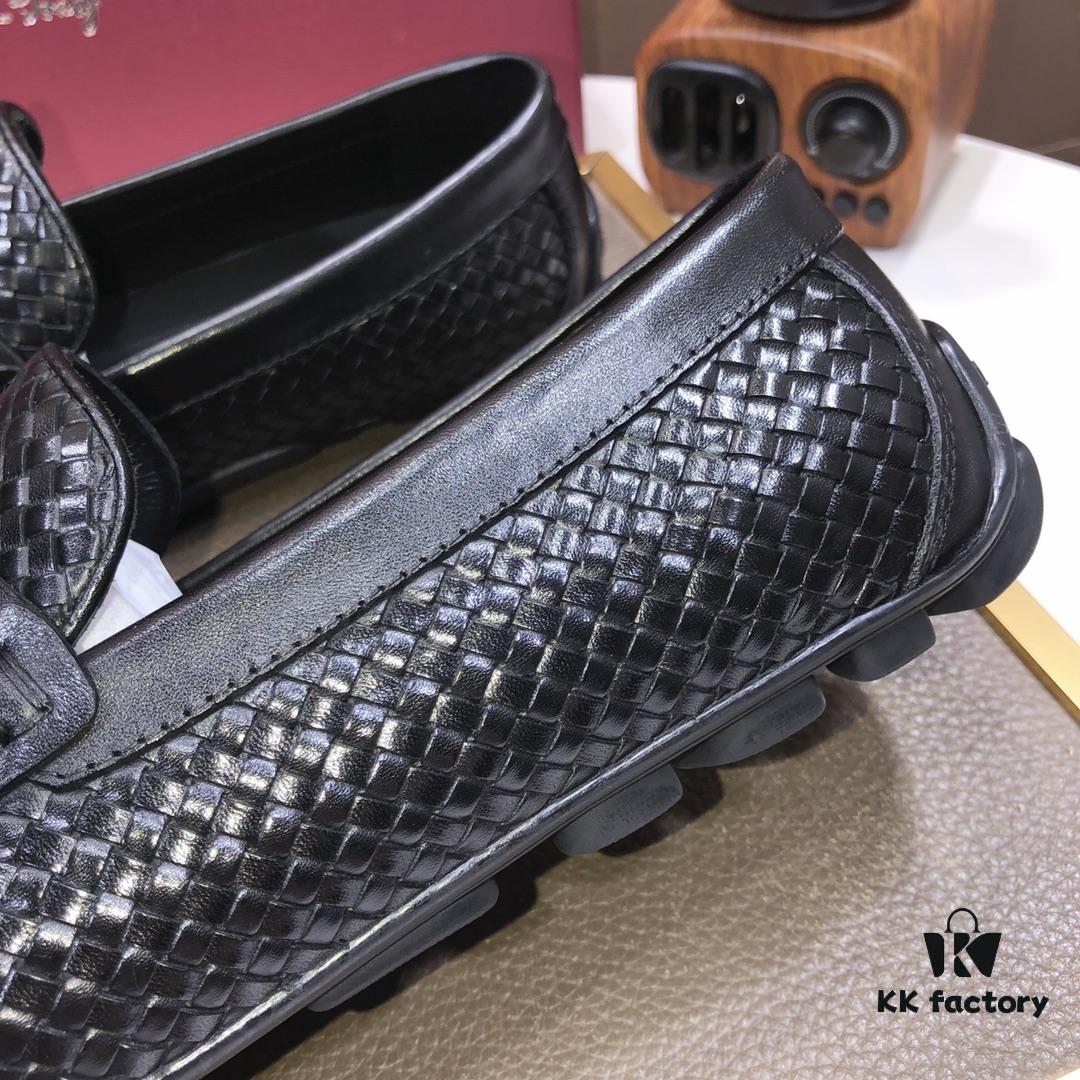6930ebda6e68136f4d9b32f5 Ferragamo Latest Collection Original Imported Top-Grade Calfskin Leather Loafers with Signature Metal Detail