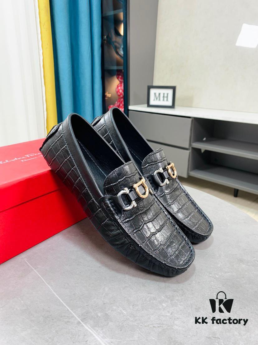 6930ebe56e68136f4d9b330a Ferragamo New High-End Loafer Shoes