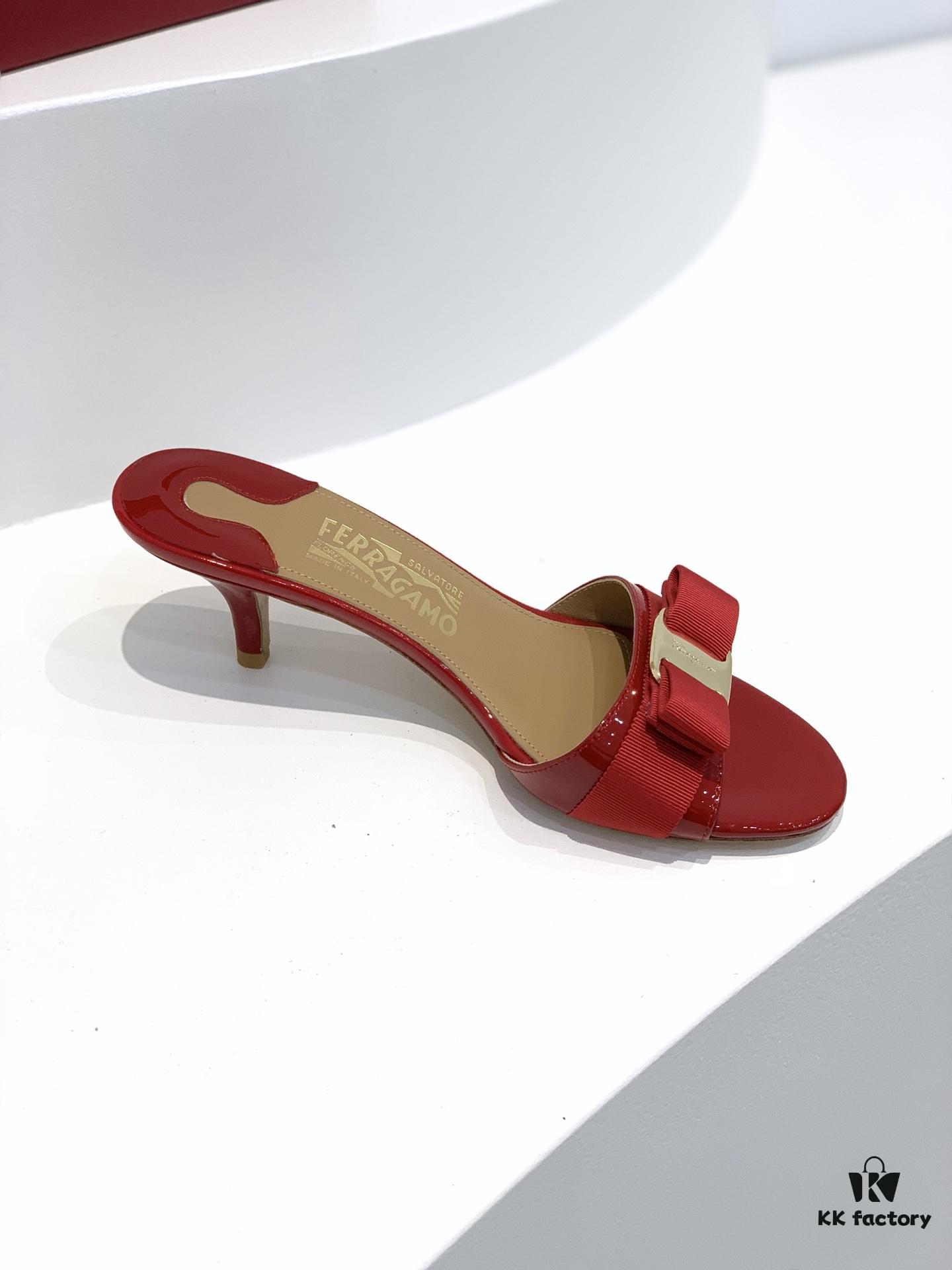 6930ebf06e68136f4d9b3316 Salvatore Ferragamo Classic Thin-Heel Sandals, Elegant High-Heeled Slides, Timeless and Versatile Design, Must-Have for Spring and Summer