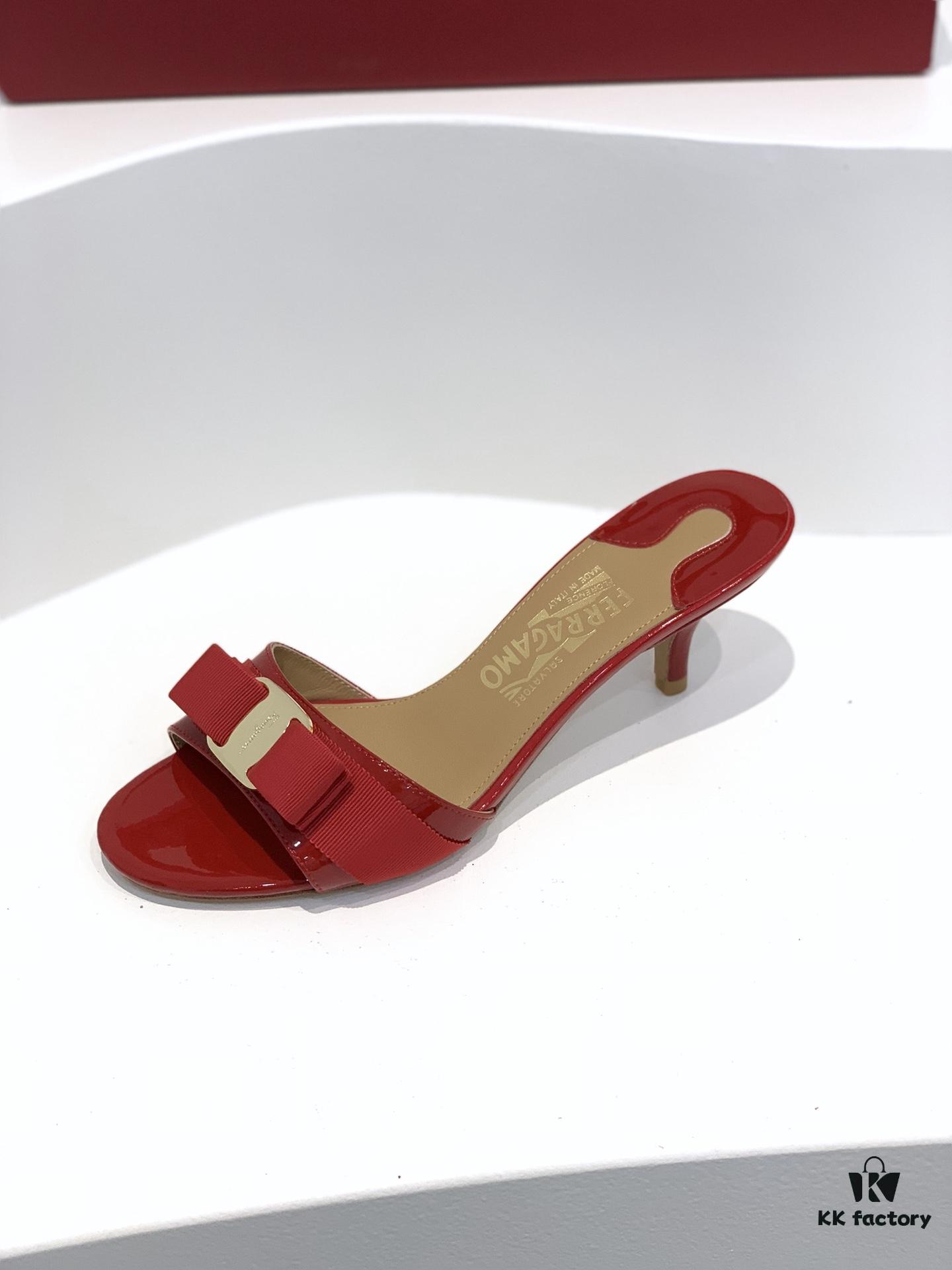 6930ebf06e68136f4d9b3317 Salvatore Ferragamo Classic Thin-Heel Sandals, Elegant High-Heeled Slides, Timeless and Versatile Design, Must-Have for Spring and Summer