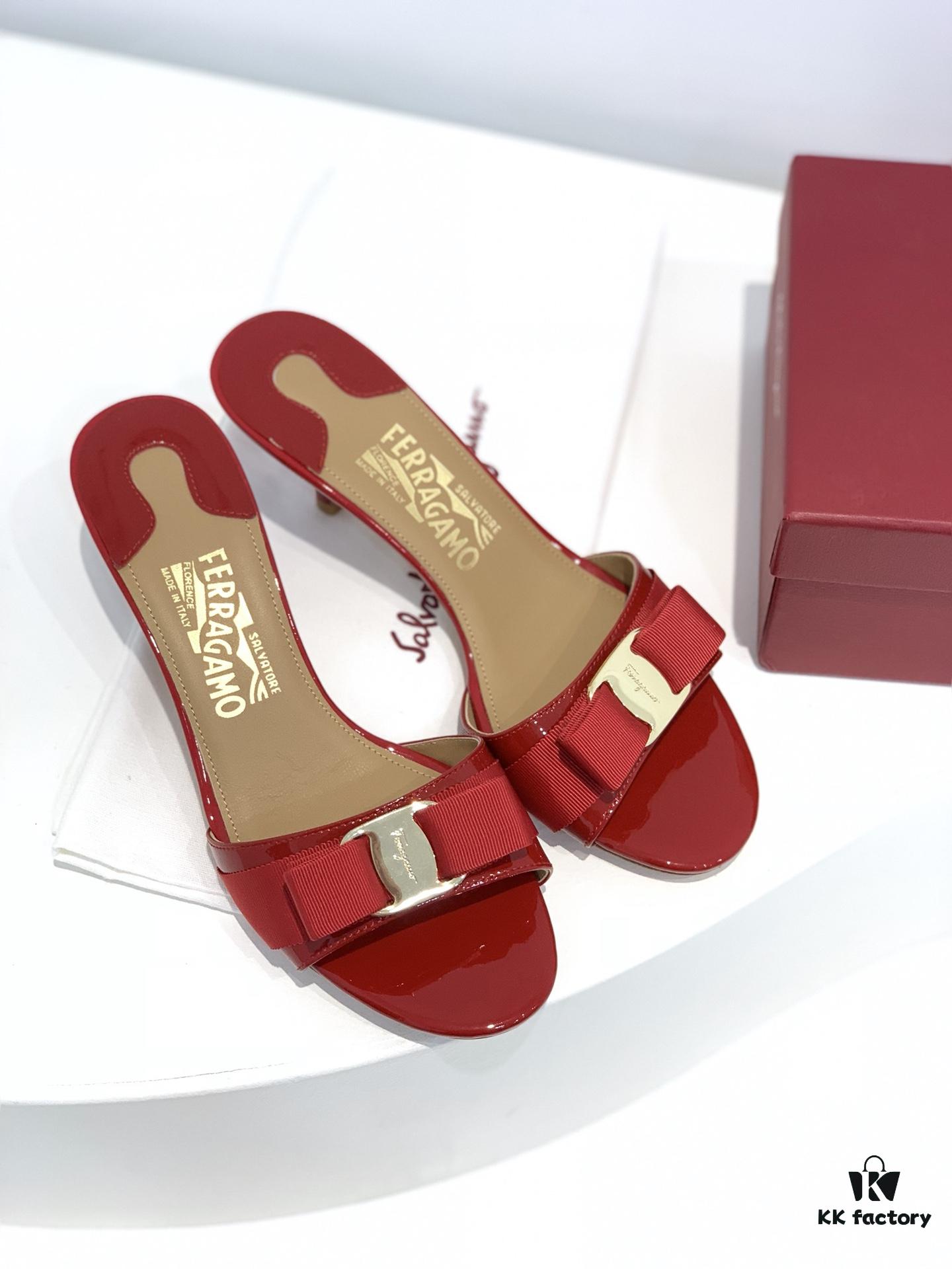 6930ebf16e68136f4d9b3318 Salvatore Ferragamo Classic Thin-Heel Sandals, Elegant High-Heeled Slides, Timeless and Versatile Design, Must-Have for Spring and Summer