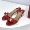 6930ebf26e68136f4d9b331b Salvatore Ferragamo Classic Thin-Heel Sandals, Elegant High-Heeled Slides, Timeless and Versatile Design, Must-Have for Spring and Summer