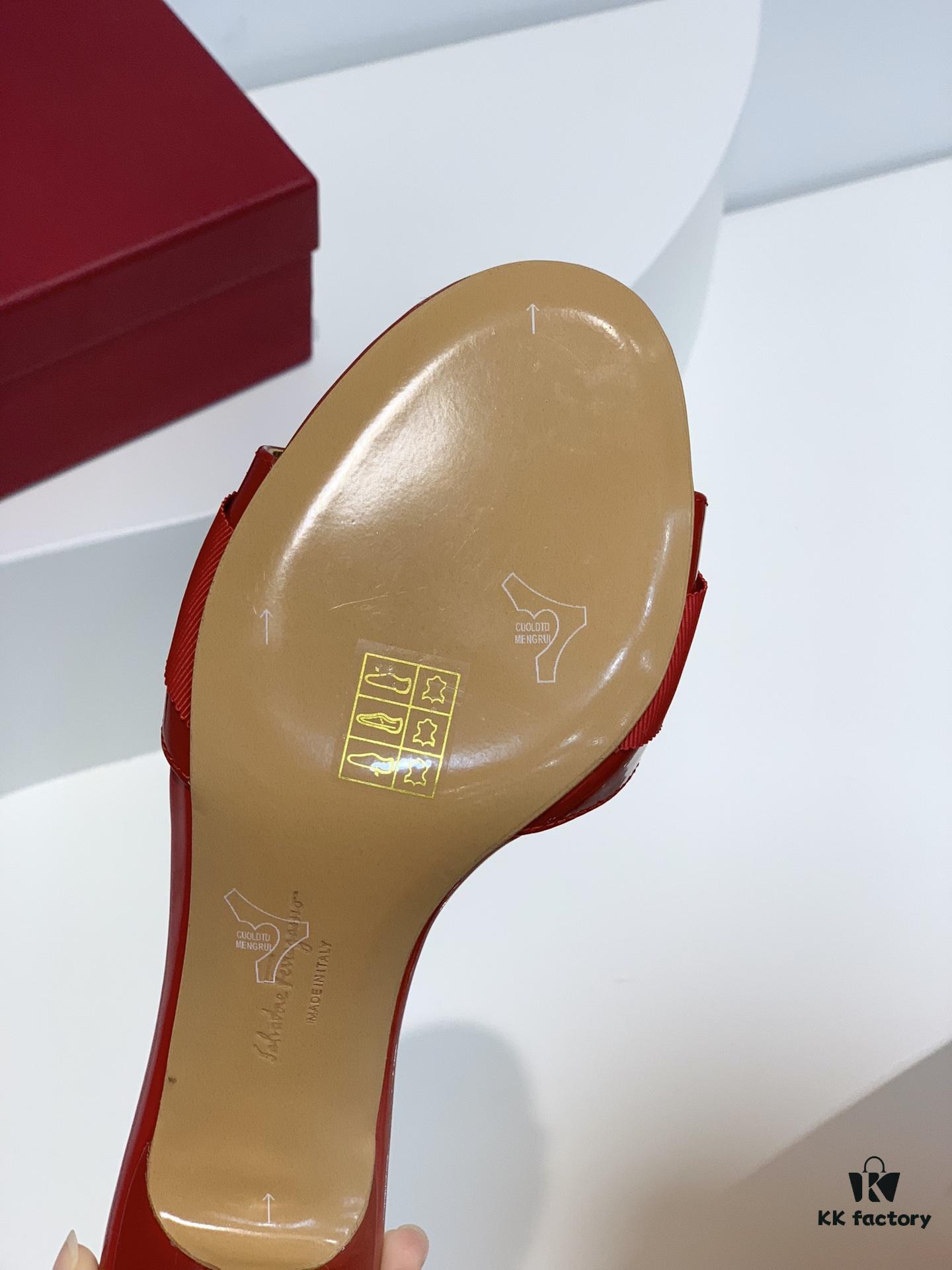 6930ebf46e68136f4d9b331f Salvatore Ferragamo Classic Thin-Heel Sandals, Elegant High-Heeled Slides, Timeless and Versatile Design, Must-Have for Spring and Summer