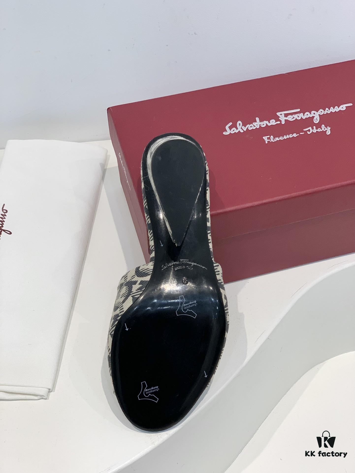 6930ebfe6e68136f4d9b3329 Salvatore Ferragamo Viva Chunky Heel Open-Toe Sandals with Classic Droplet Heel and Oversized Bow, Spring/Summer New Arrival