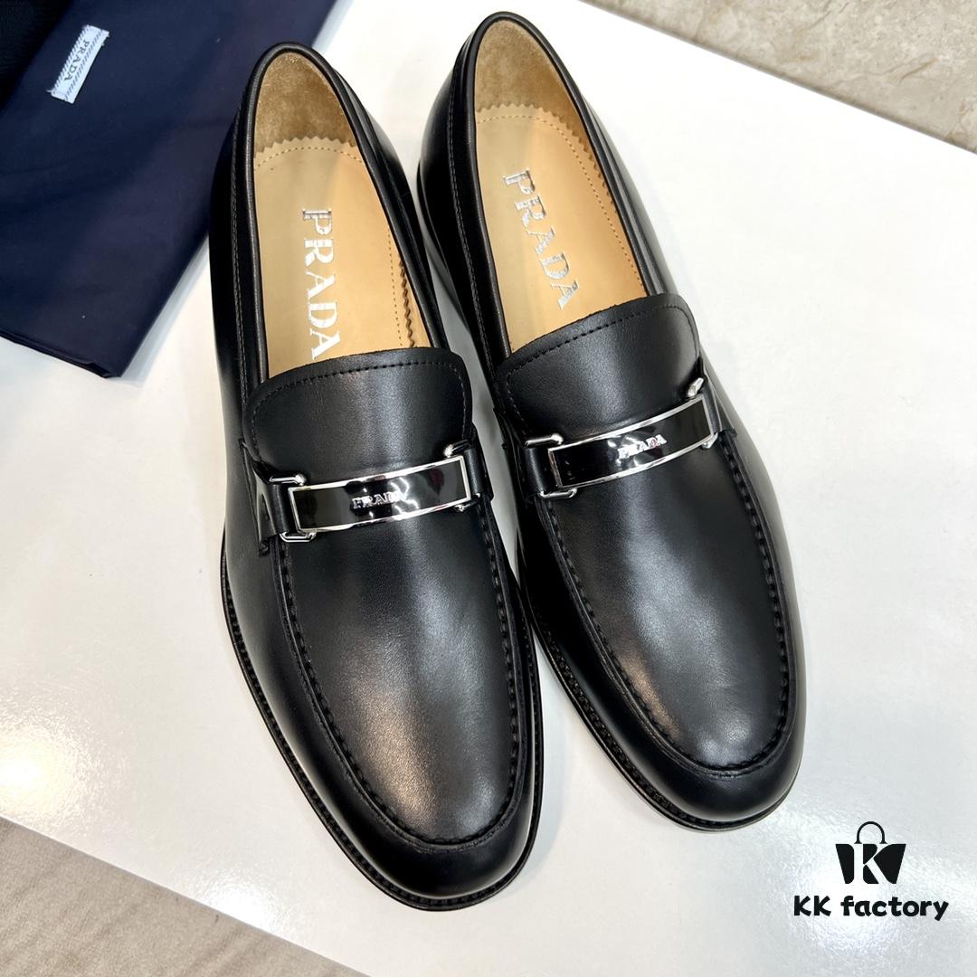 6930ec156e68136f4d9b3345 Top-tier Original Order PRADA Men's Luxury Dress Shoes, Genuine Calfskin, Handcrafted with Premium Leather Linings and Soles