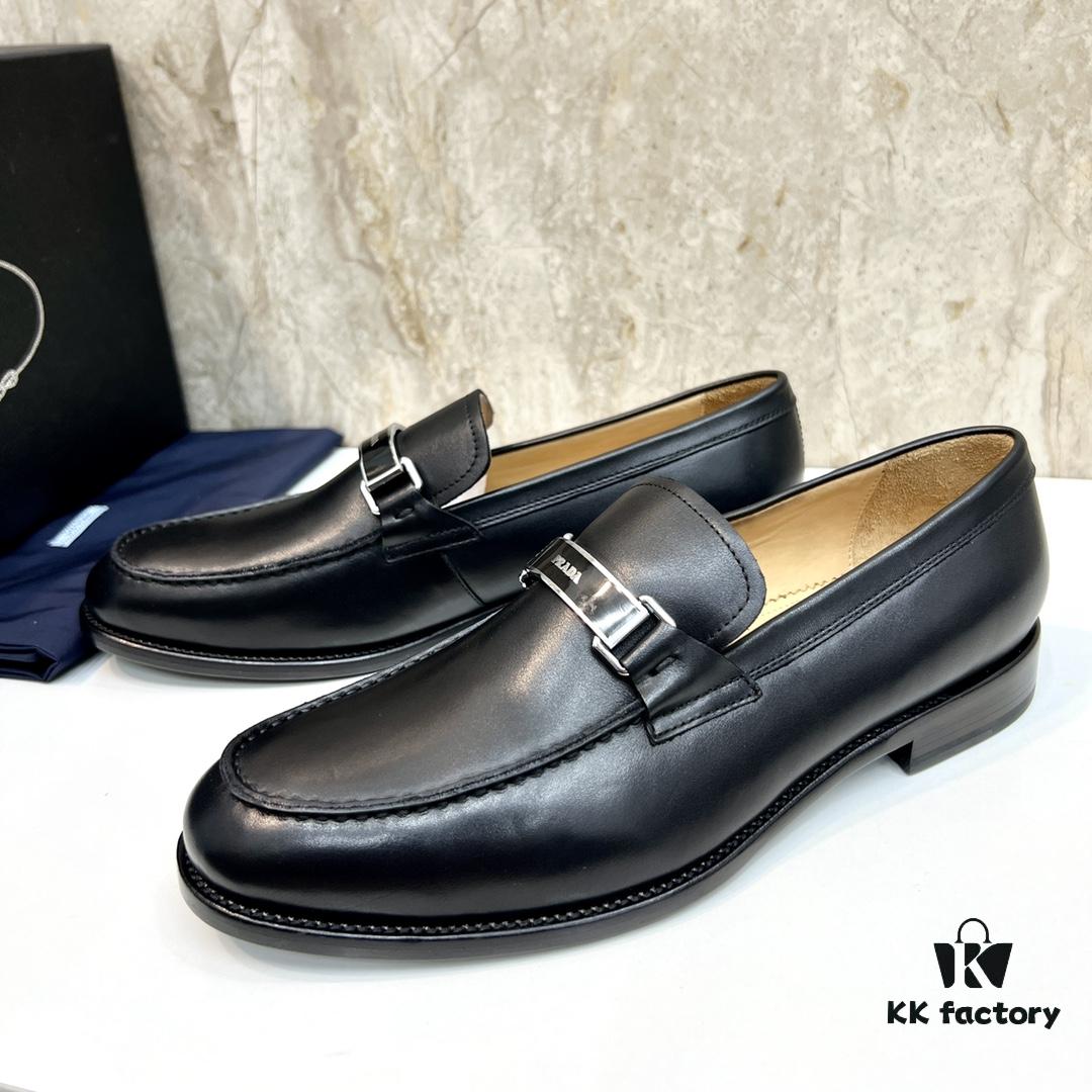 6930ec156e68136f4d9b3348 Top-tier Original Order PRADA Men's Luxury Dress Shoes, Genuine Calfskin, Handcrafted with Premium Leather Linings and Soles