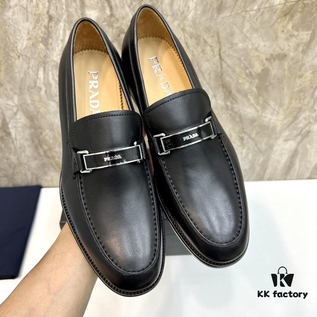 6930ec166e68136f4d9b334a Top-tier Original Order PRADA Men's Luxury Dress Shoes, Genuine Calfskin, Handcrafted with Premium Leather Linings and Soles