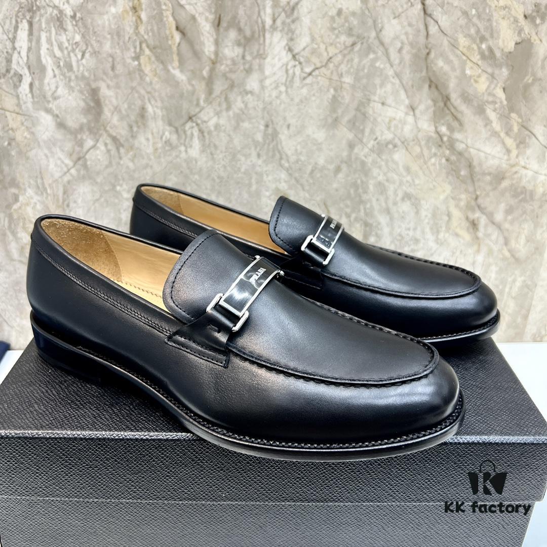 6930ec166e68136f4d9b334b Top-tier Original Order PRADA Men's Luxury Dress Shoes, Genuine Calfskin, Handcrafted with Premium Leather Linings and Soles