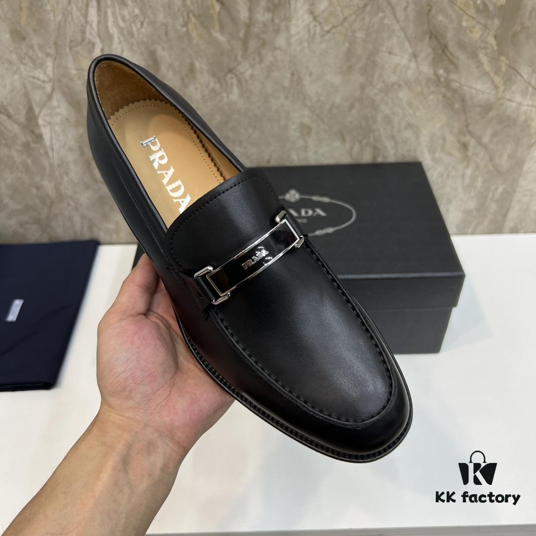 6930ec176e68136f4d9b334d Top-tier Original Order PRADA Men's Luxury Dress Shoes, Genuine Calfskin, Handcrafted with Premium Leather Linings and Soles