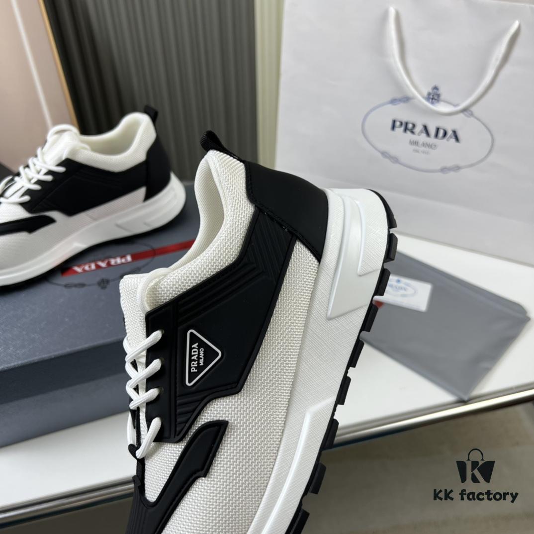 6930ec1c6e68136f4d9b3354 PRADA Men's Shoes Cabinet Hot Sale, Synchronized with Official Website, High-Quality Delivery - Genuine Cowhide Flyknit Upper with Cowhide Lining, 1:1 Replica, Original Factory Sole