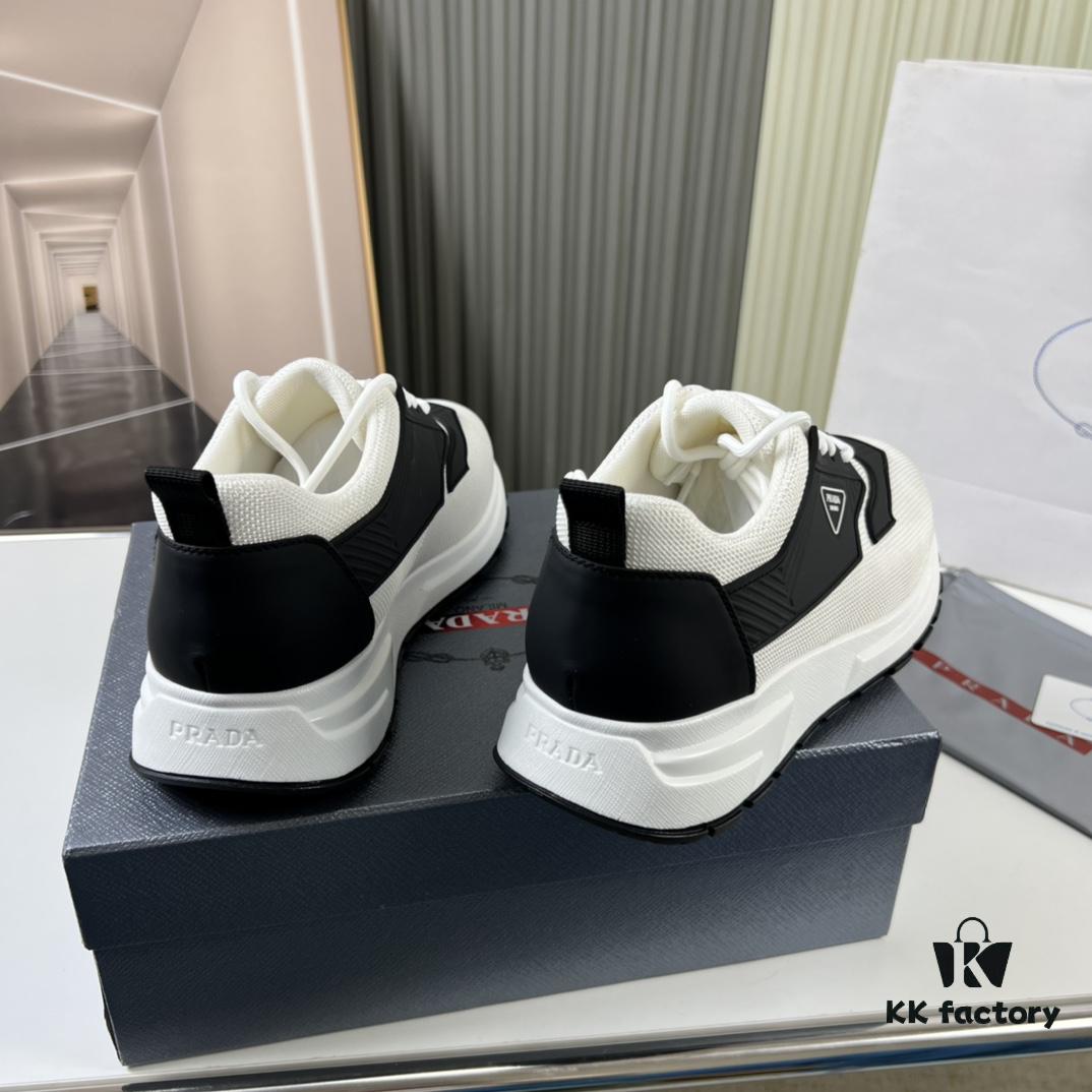 6930ec1d6e68136f4d9b3357 PRADA Men's Shoes Cabinet Hot Sale, Synchronized with Official Website, High-Quality Delivery - Genuine Cowhide Flyknit Upper with Cowhide Lining, 1:1 Replica, Original Factory Sole