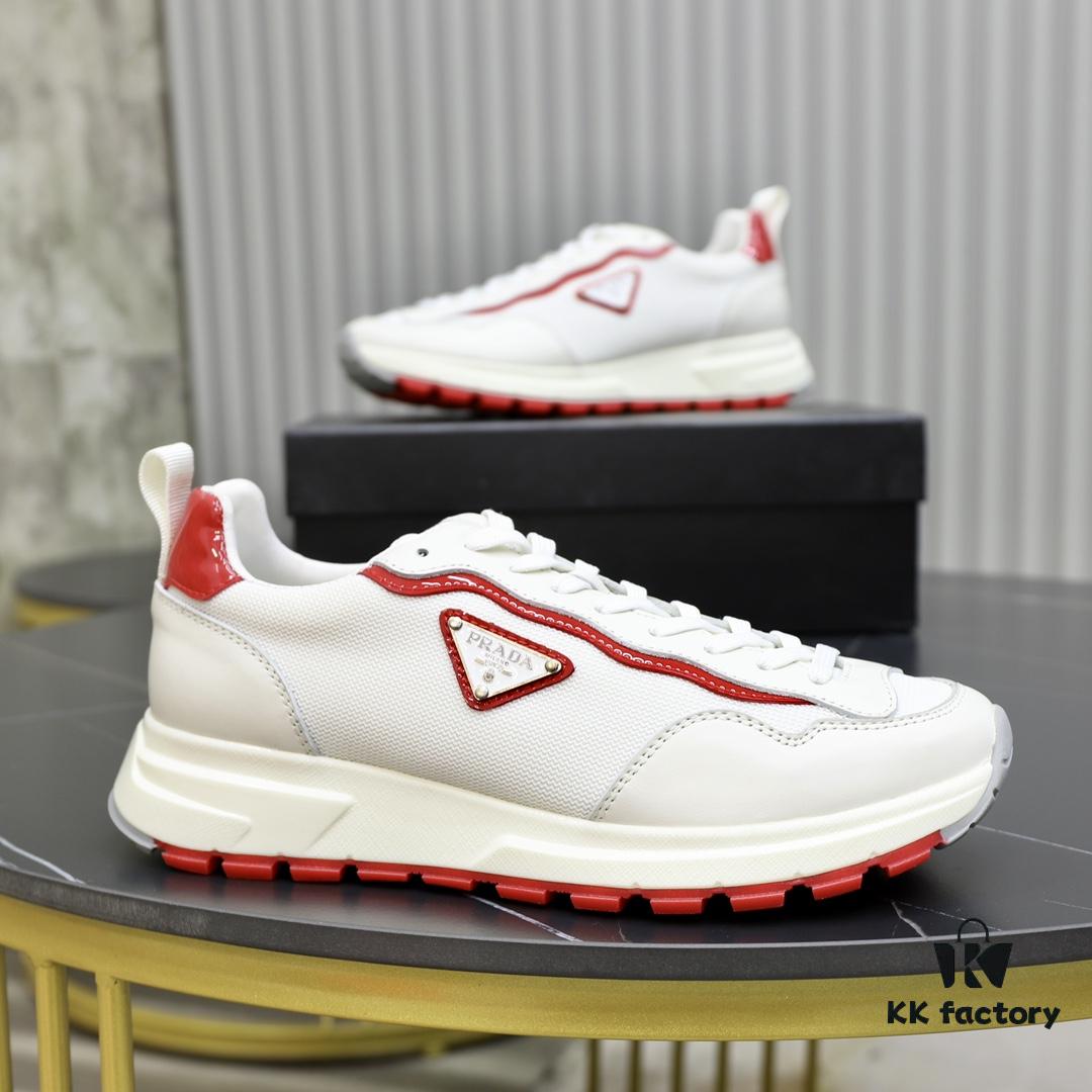 6930ec2b6e68136f4d9b3369 PRADA Men's Fashion Casual Sports Loafers, Luxury Leather Design, Original Quality