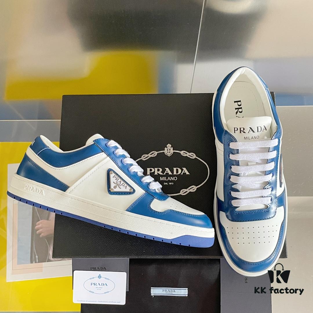 6930ec326e68136f4d9b3373 PRADA Prada 22C New Arrival Tri-Logo Couple White Sneakers Casual Athletic Shoes