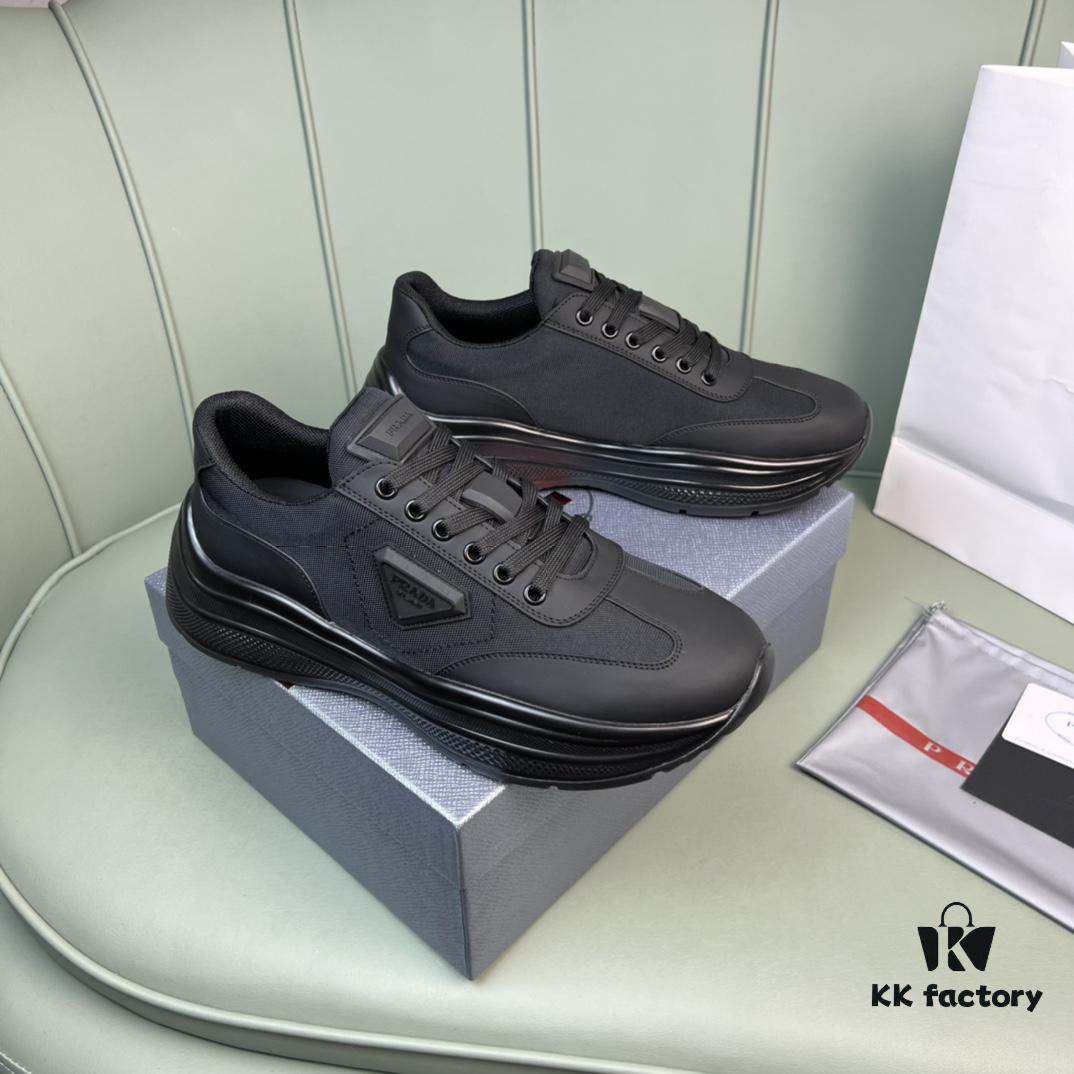6930ec3e6e68136f4d9b3385 PRADA Men's Shoes, Counter Hit Product, Synchronized with Official Website, High-Quality Delivery - Genuine Cowhide Combined with Mesh Upper, Cowhide Lining, 1:1 Replica, Original Factory Sole, Size 38-45 (Size 45 Custom Made, No Returns or Exchanges)
