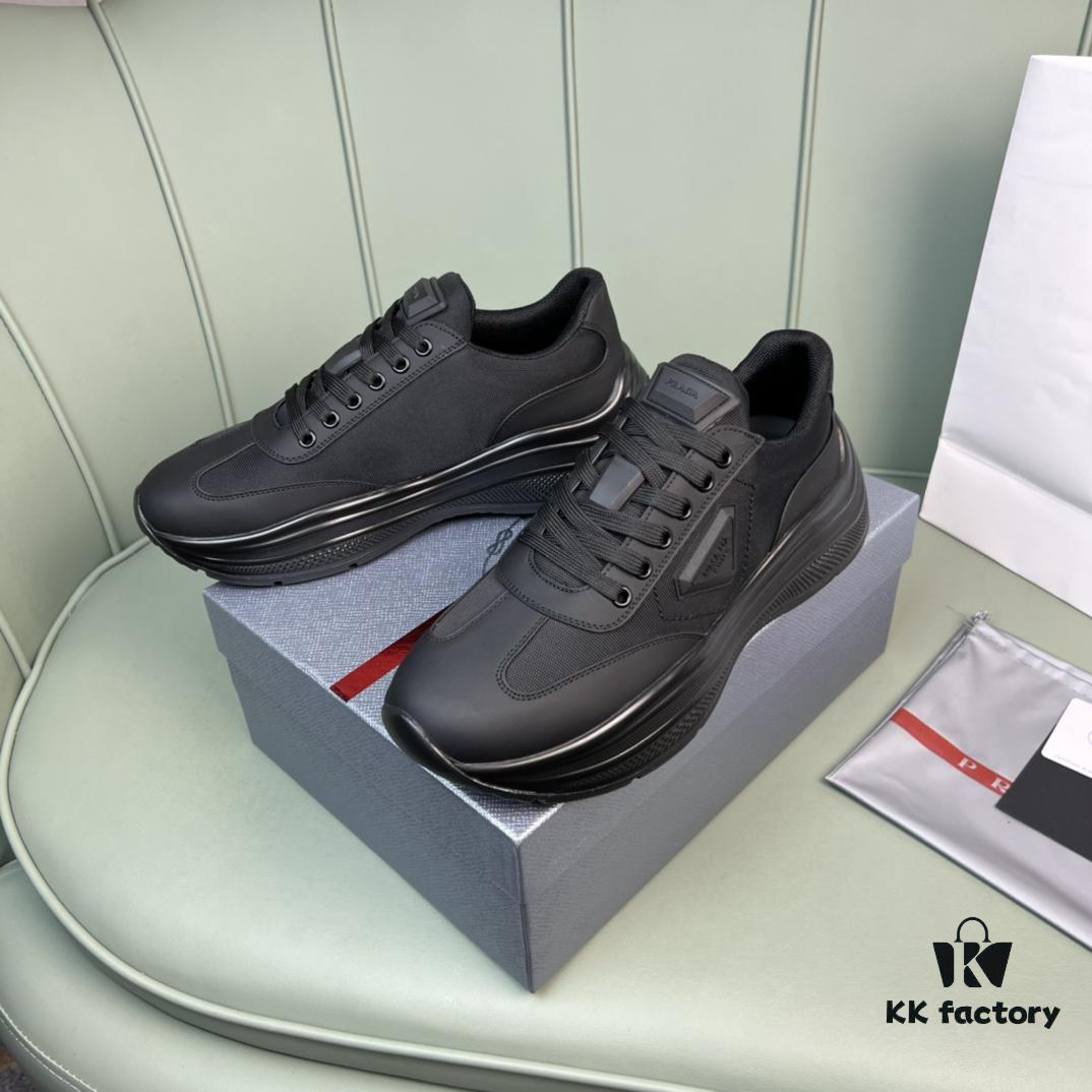 6930ec3f6e68136f4d9b3386 PRADA Men's Shoes, Counter Hit Product, Synchronized with Official Website, High-Quality Delivery - Genuine Cowhide Combined with Mesh Upper, Cowhide Lining, 1:1 Replica, Original Factory Sole, Size 38-45 (Size 45 Custom Made, No Returns or Exchanges)