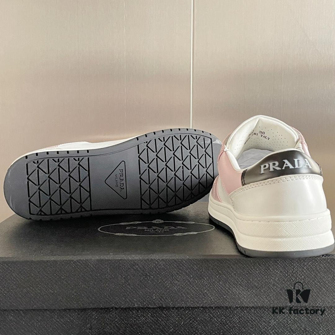 PRADA Prada 22C New Arrival Triangle Logo Couple White Sneakers Casual Sports Shoes
