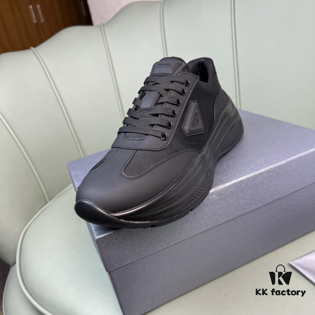 6930ec406e68136f4d9b3389 PRADA Men's Shoes, Counter Hit Product, Synchronized with Official Website, High-Quality Delivery - Genuine Cowhide Combined with Mesh Upper, Cowhide Lining, 1:1 Replica, Original Factory Sole, Size 38-45 (Size 45 Custom Made, No Returns or Exchanges)