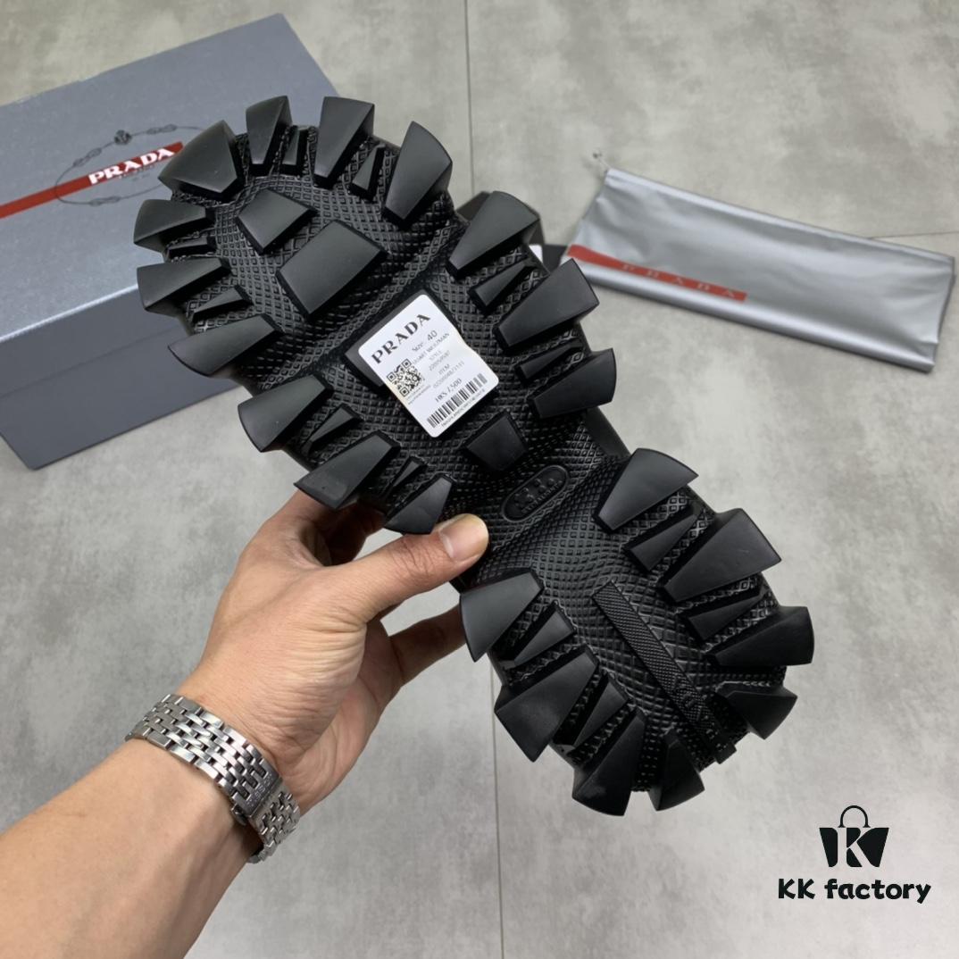 6930ec546e68136f4d9b33a6 High-Quality Beef Leather Men's Shoes (PRADA) 2021 Latest Official Release, 1:1 Replication, Hong Kong Counter Synchronized, Runway Matched