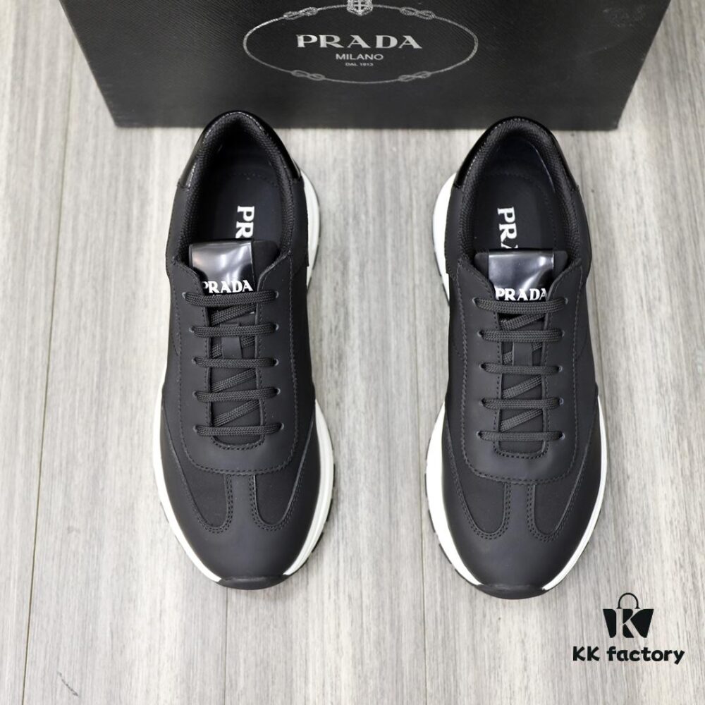 6930ec5a6e68136f4d9b33b2 PRADA Men's Luxury Fashion Casual Sneakers, Top-Quality Original Surplus, Genuine Cowhide, Breathable Interior, Special-Order Outsole