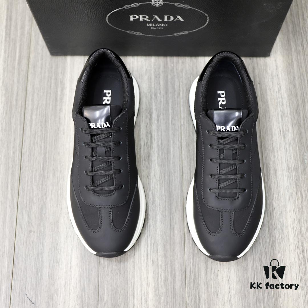 6930ec5a6e68136f4d9b33b2 PRADA Men's Luxury Fashion Casual Sneakers, Top-Quality Original Surplus, Genuine Cowhide, Breathable Interior, Special-Order Outsole