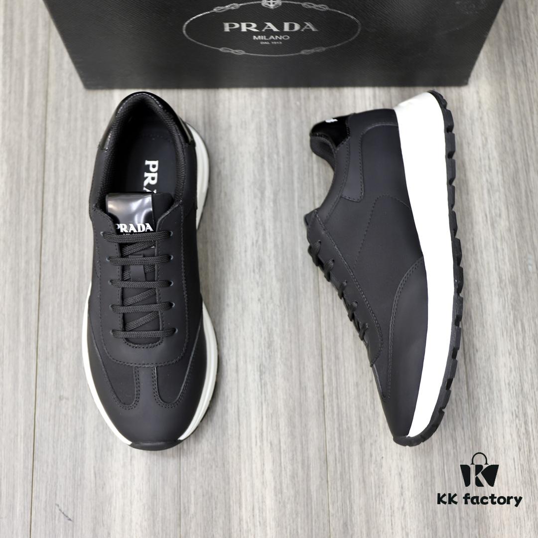 6930ec5c6e68136f4d9b33b3 PRADA Men's Luxury Fashion Casual Sneakers, Top-Quality Original Surplus, Genuine Cowhide, Breathable Interior, Special-Order Outsole