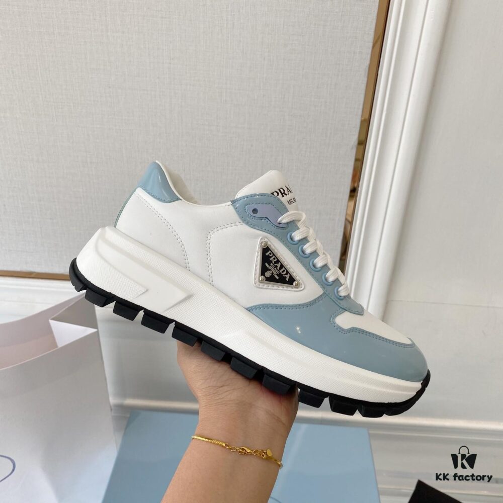 6930ec666e68136f4d9b33c5 PRADA 2022 SS New Arrival Plada Women's Flat Shoes, Fashionable and Versatile Style, Premium Suede Calfskin with Original Fabric, Triangle Logo, TPU Durable Outsole, Lambskin Lining for Comfort and Breathability