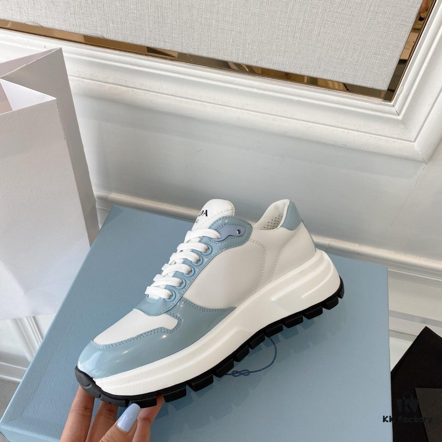 6930ec666e68136f4d9b33c6 PRADA 2022 SS New Arrival Plada Women's Flat Shoes, Fashionable and Versatile Style, Premium Suede Calfskin with Original Fabric, Triangle Logo, TPU Durable Outsole, Lambskin Lining for Comfort and Breathability
