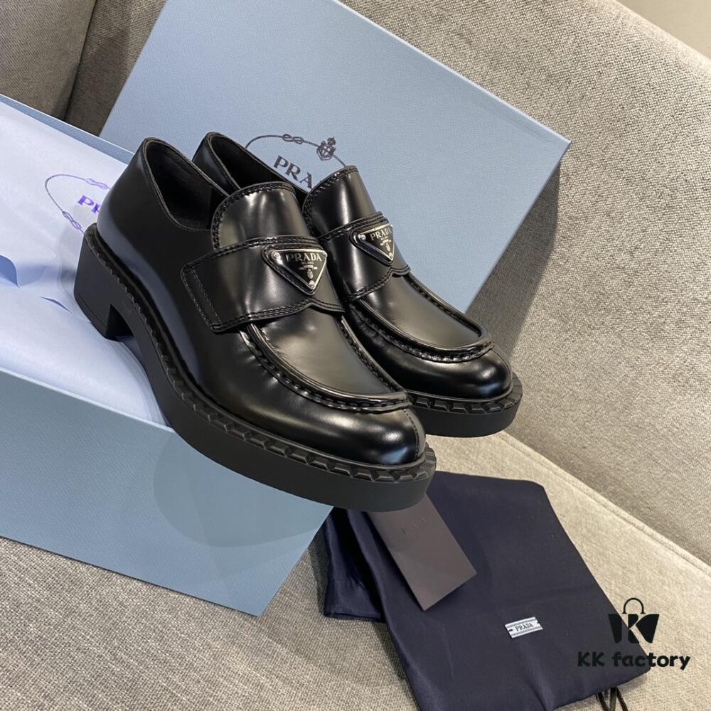 6930ec6c6e68136f4d9b33ce Prada Loafers with Triangle Logo Detail, Restocking Continuously