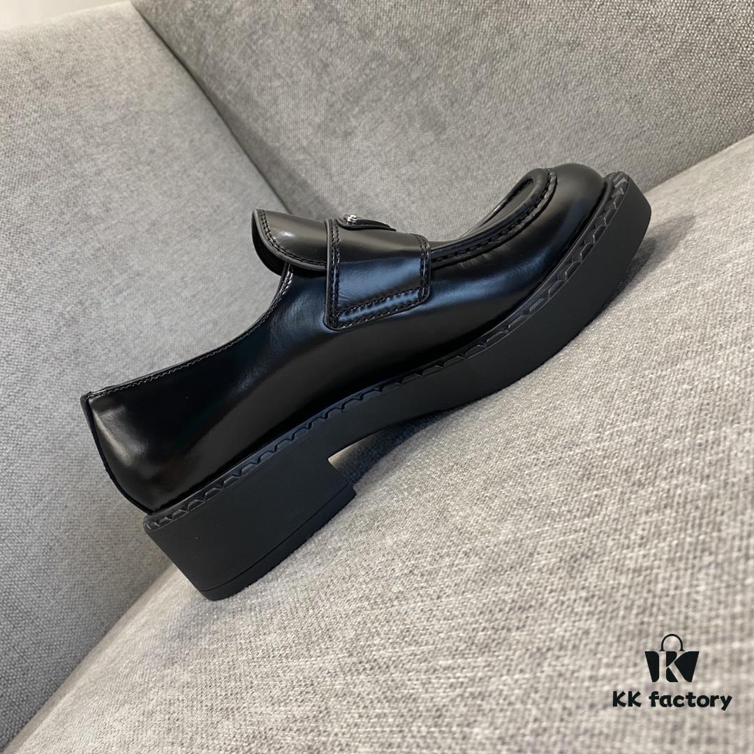 Prada Loafers with Triangle Logo Detail, Restocking Continuously