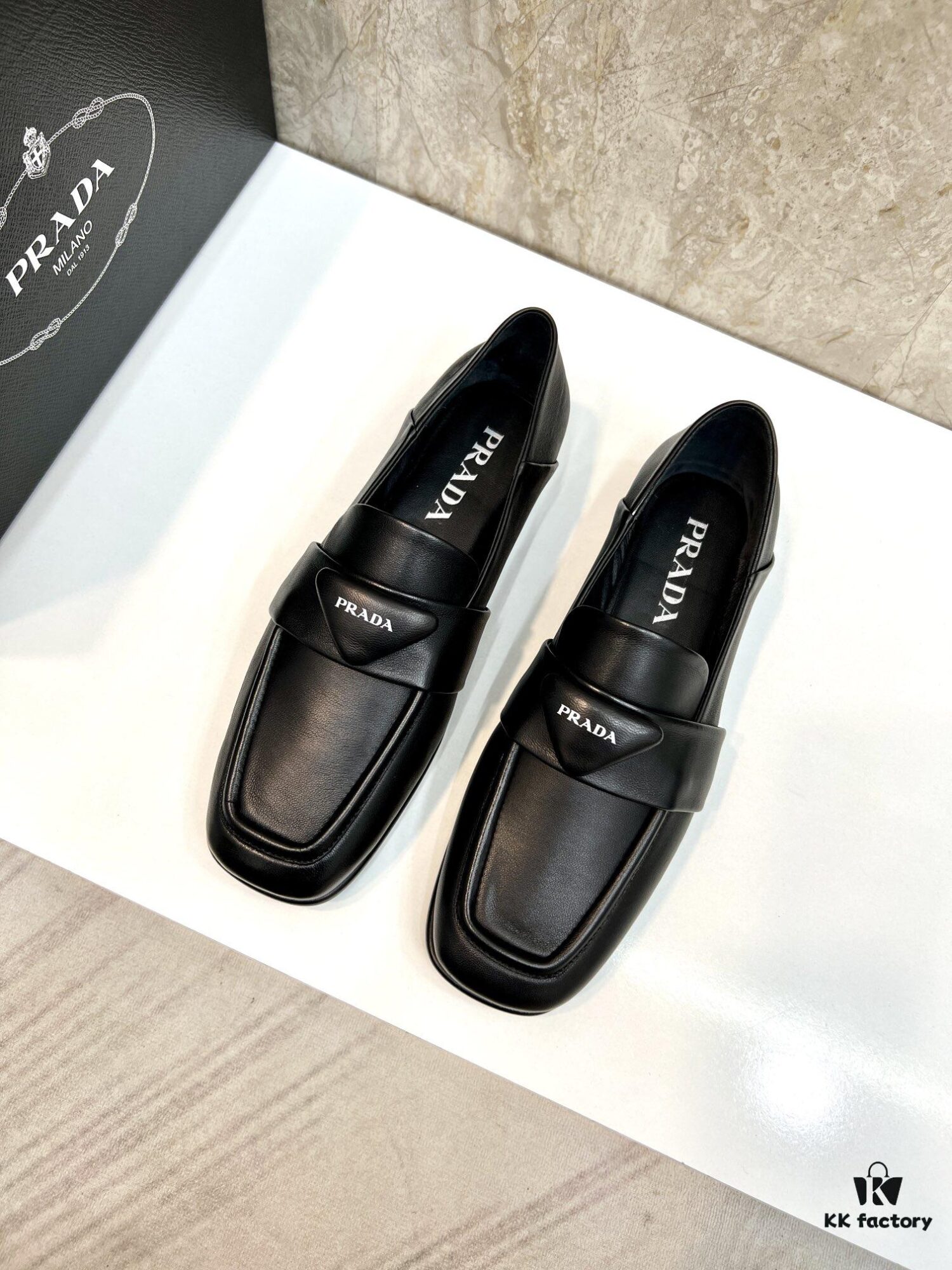 6930ec816e68136f4d9b33eb PRADA Men's Genuine Original Loafers - Luxury Slip-On Shoes in Soft Lambskin
