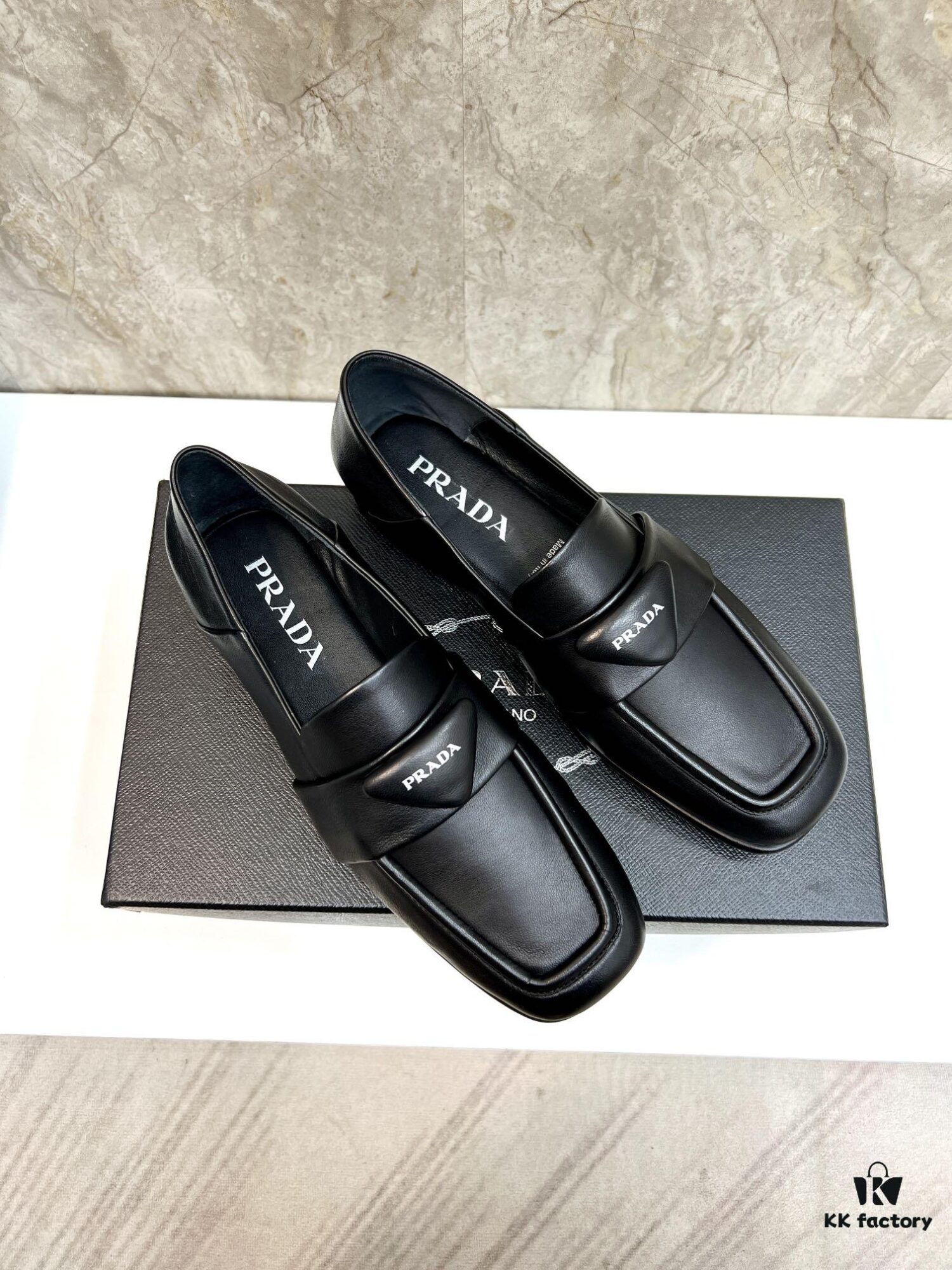 6930ec846e68136f4d9b33ee PRADA Men's Genuine Original Loafers - Luxury Slip-On Shoes in Soft Lambskin